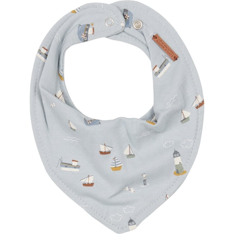 Little Dutch Bandana Sailors Bay baby bib Blue 22x16 cm