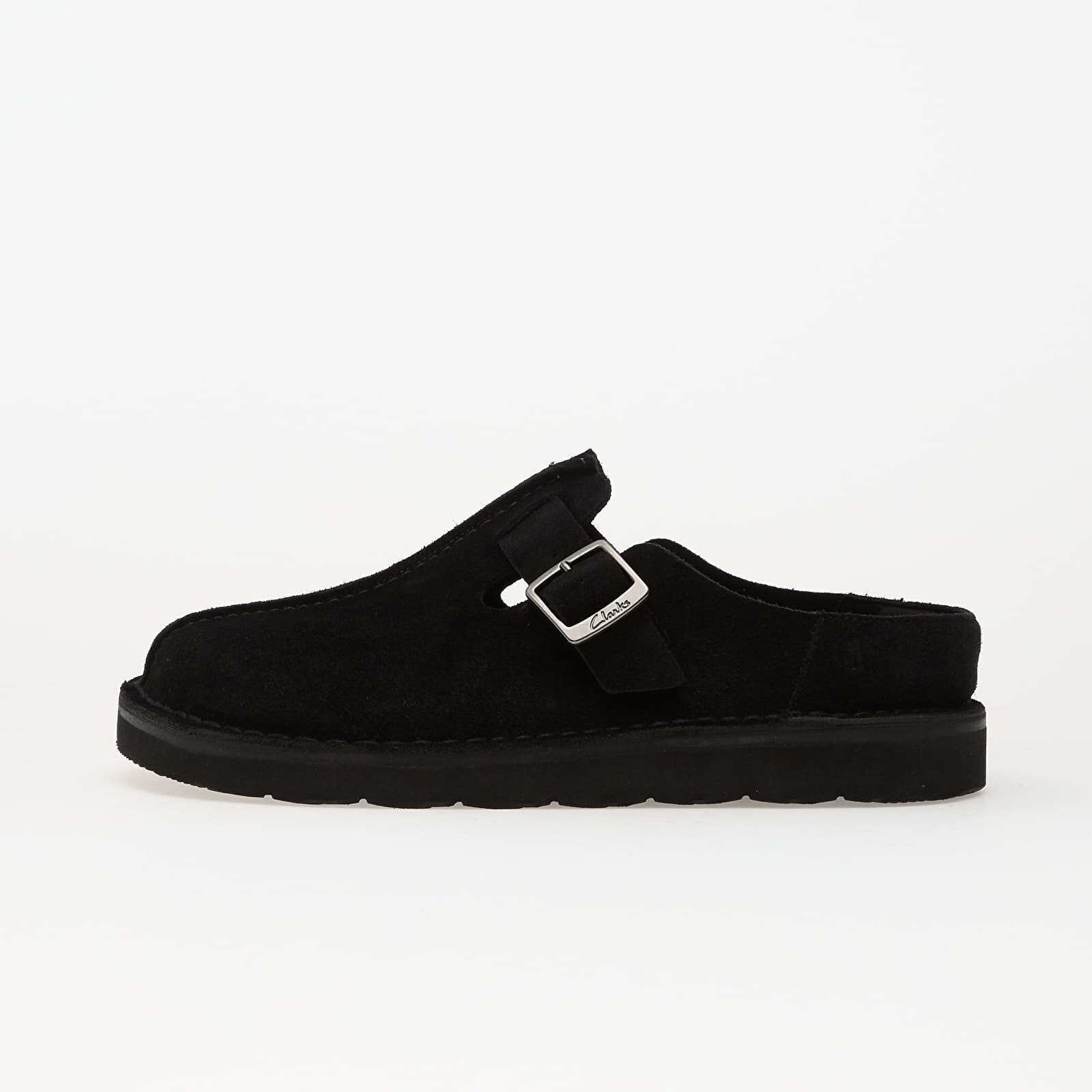 Sneakers Clarks Solsbury Mule Black Suede UK 9.5