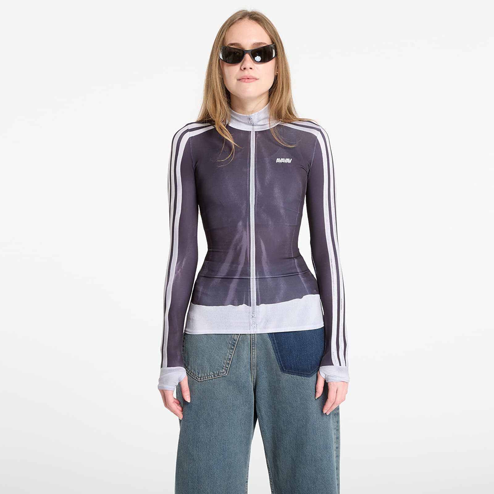 Top adidas x AVAVAV Baselayer Better Scarlet/ Black S