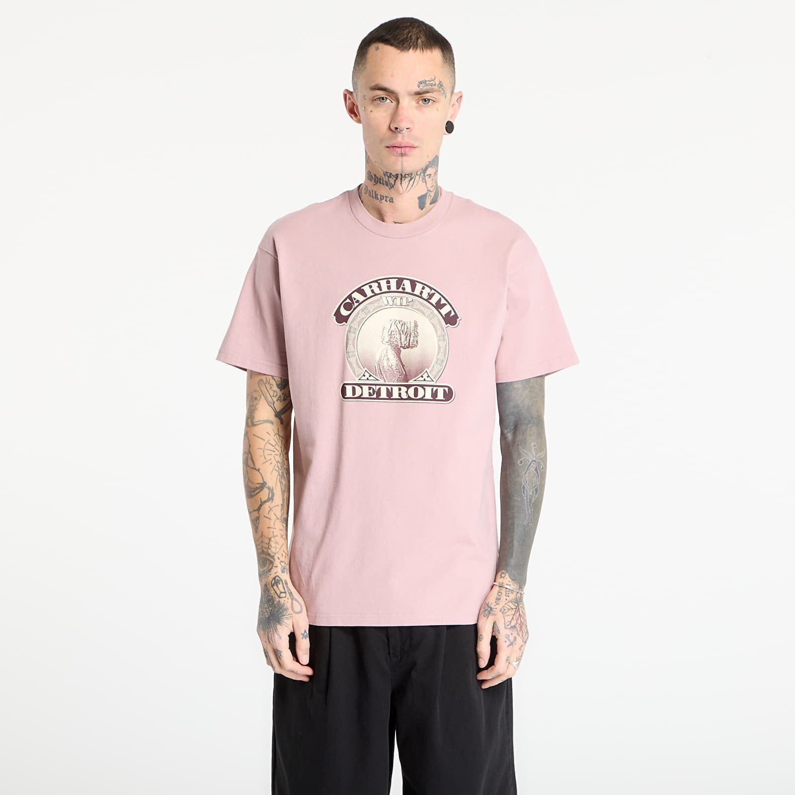 T-shirt Carhartt WIP S/S Cold World T-Shirt UNISEX Glassy Pink L