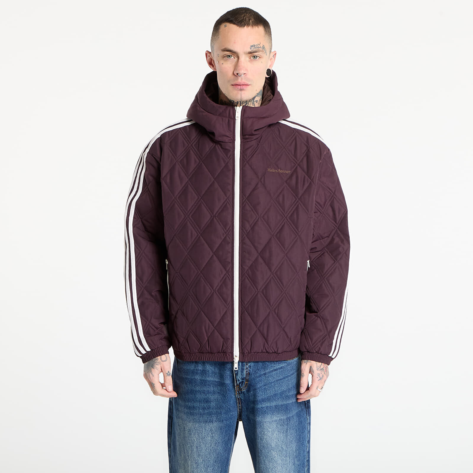 Jacket adidas x Wales Bonner Quilted Jacket Shadow Maroon/ Yellow L