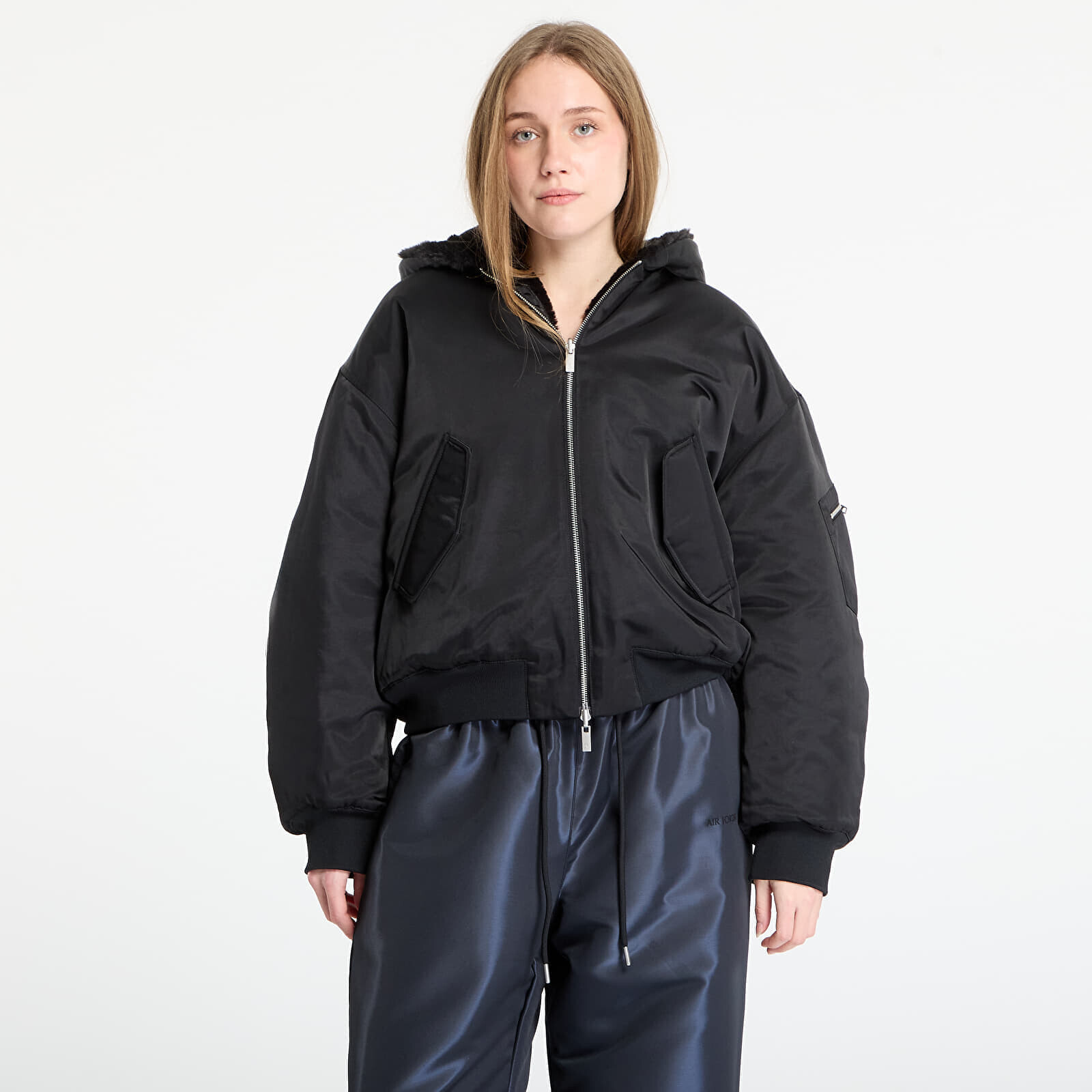 Jacket Jordan Renegade Flight Women's Therma-FIT Reversible Jacket Black M