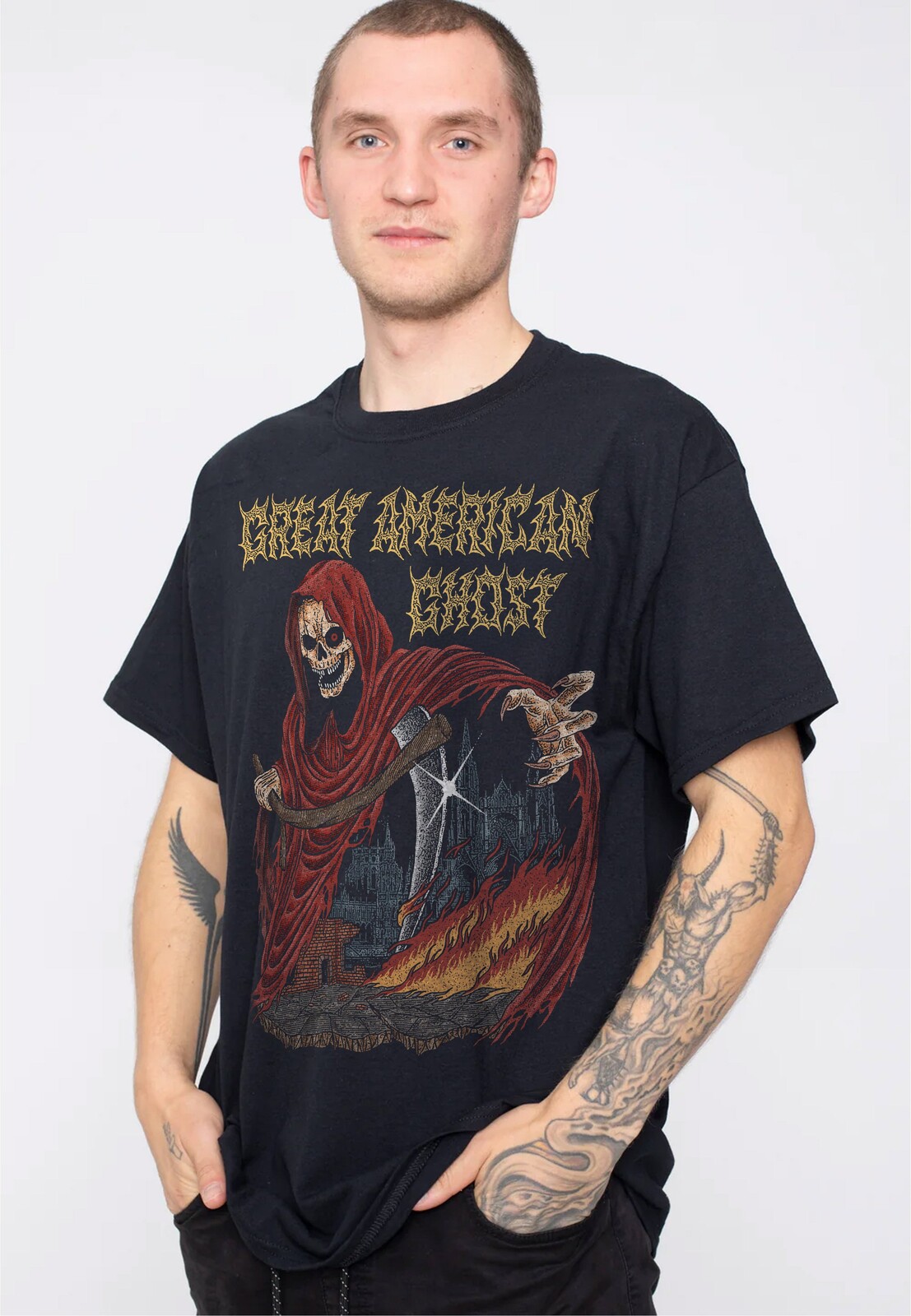 Great American Ghost - Zenith Tour 2025 - T-Shirt - black - L - 100% Cotton,Jersey
