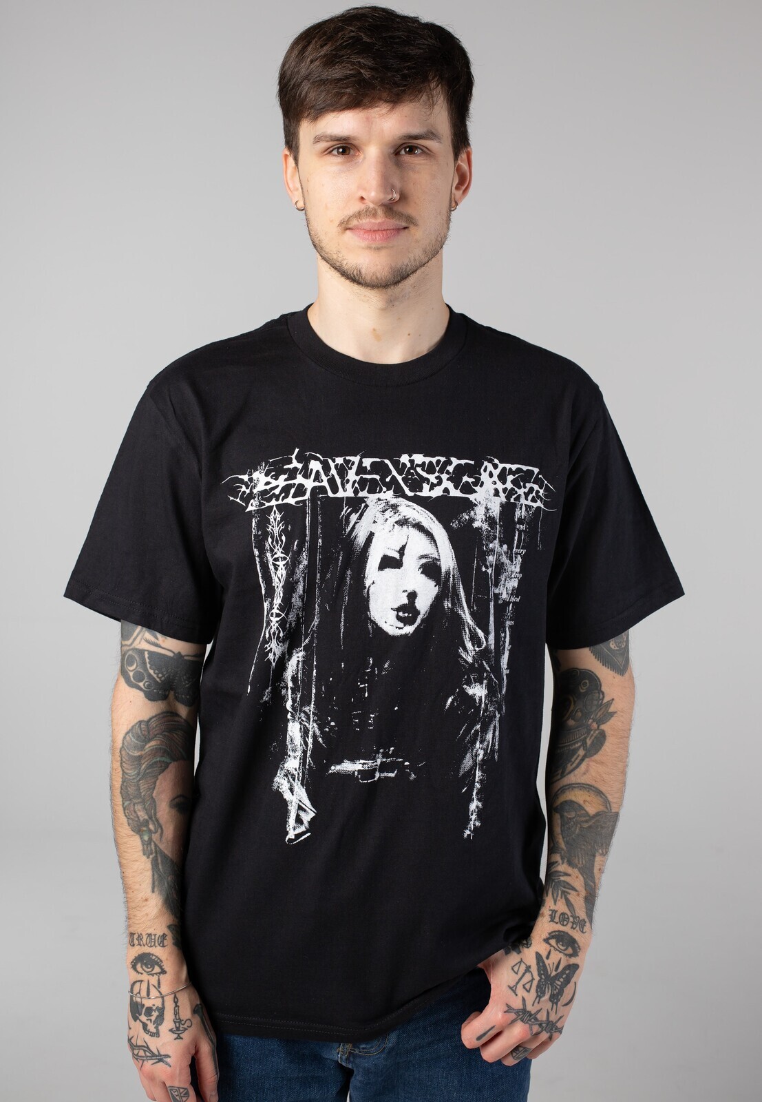 Heavensgate - For You - T-Shirt - black - L - 100% Cotton,Jersey