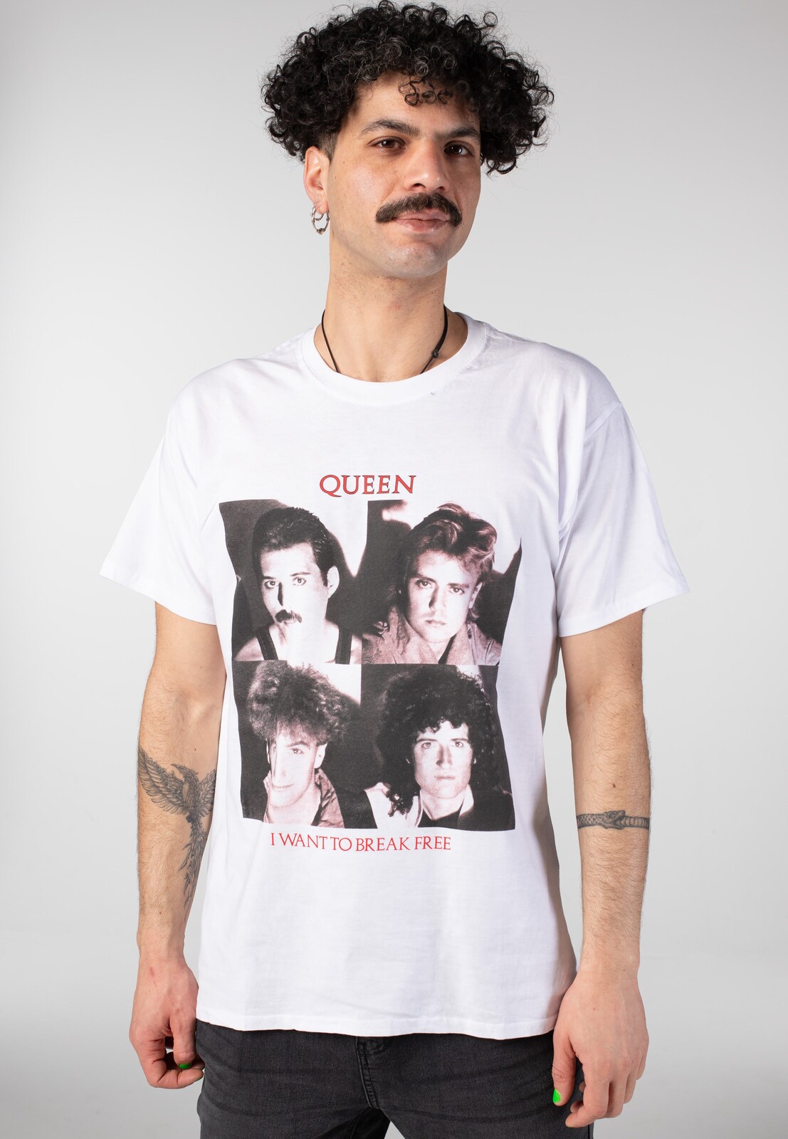 Queen - I Want To Break Free - T-Shirt - white - L - 100% Cotton