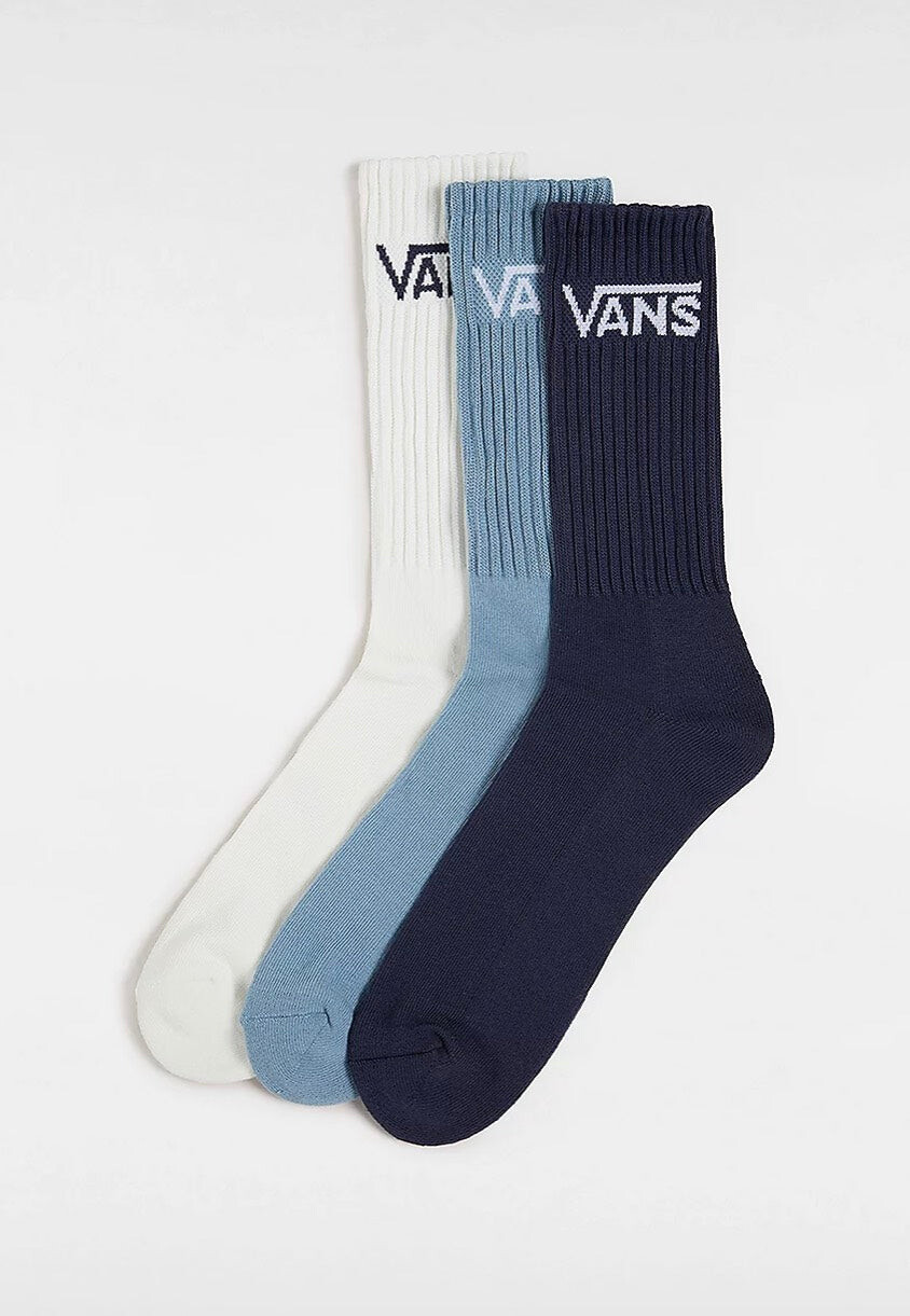 Vans - Classic Crew Pack Of 3 Parisian Night - Socks - blue - L/XL - 74% Cotton, 14% Polyester, 8% Nylon, 4% Elastane