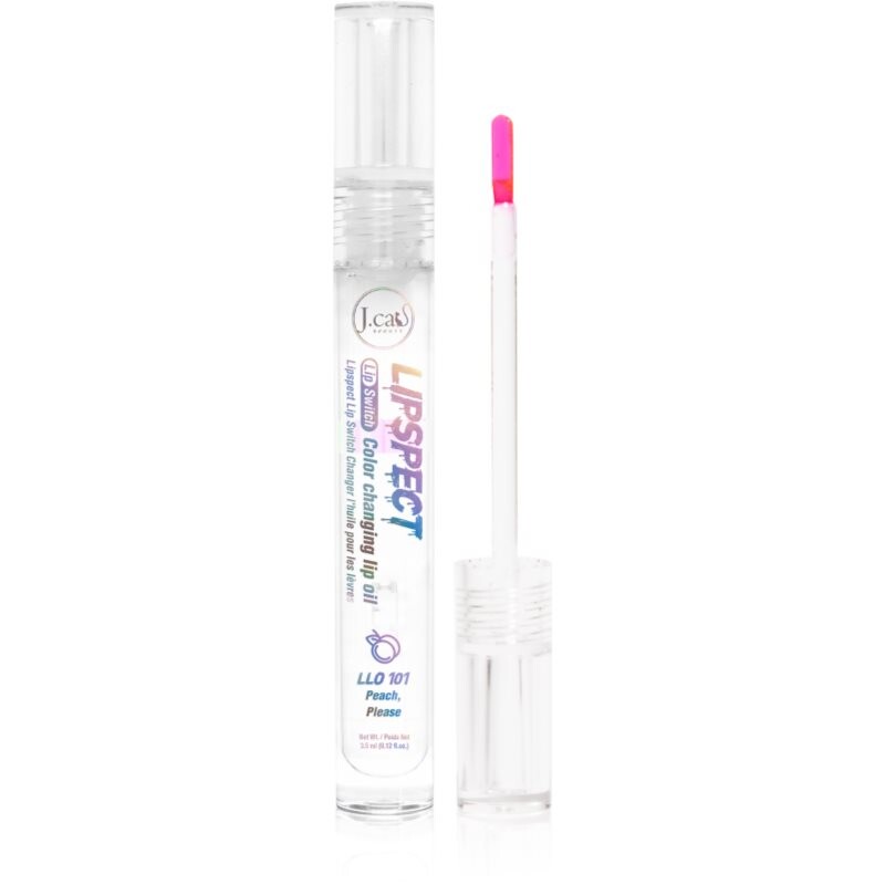 J.Cat Beauty Lipspect lip oil colour-changing shade 101 Peach, Please 3 ml