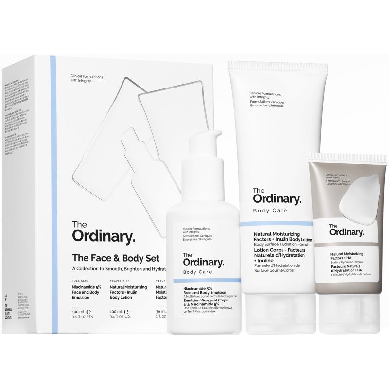 The Ordinary The Face & Body Set gift set for body and face