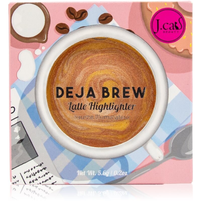 J.Cat Beauty Deja Brew highlighter shade 101 Cafe Elevation 5.6 g