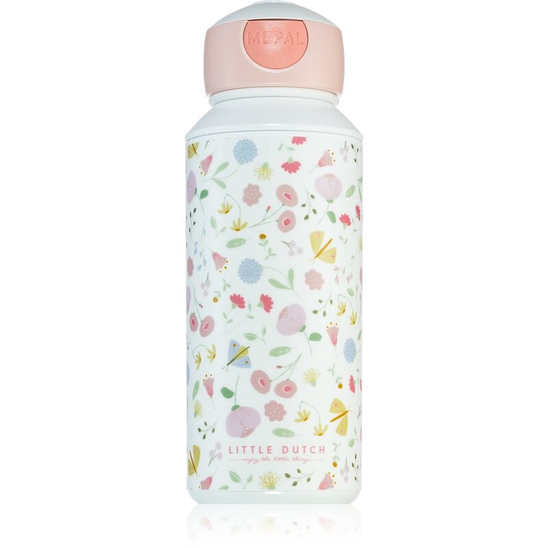Little Dutch Drinking Bottle Pop-up Flowers & Butterflies children’s bottle with straw 400 ml