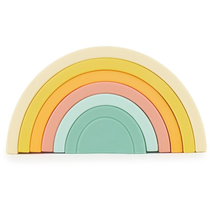 Bieco Silicone Rainbow folding rainbow 12 m+ Tropical Vibes 6 pc