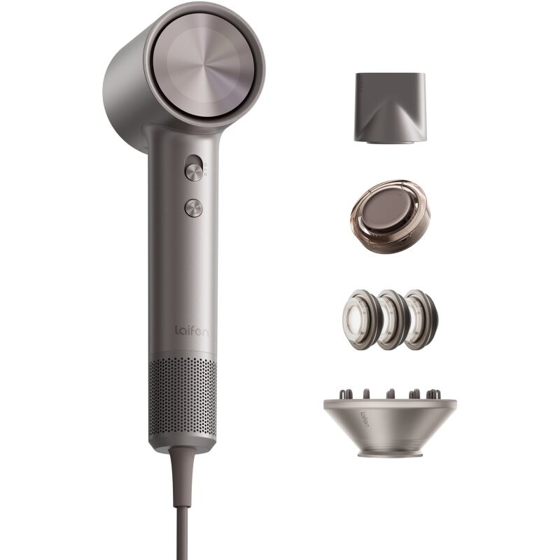 Laifen Swift 4 Polished Platinum most powerful ionising hairdryer Silver 1 pc