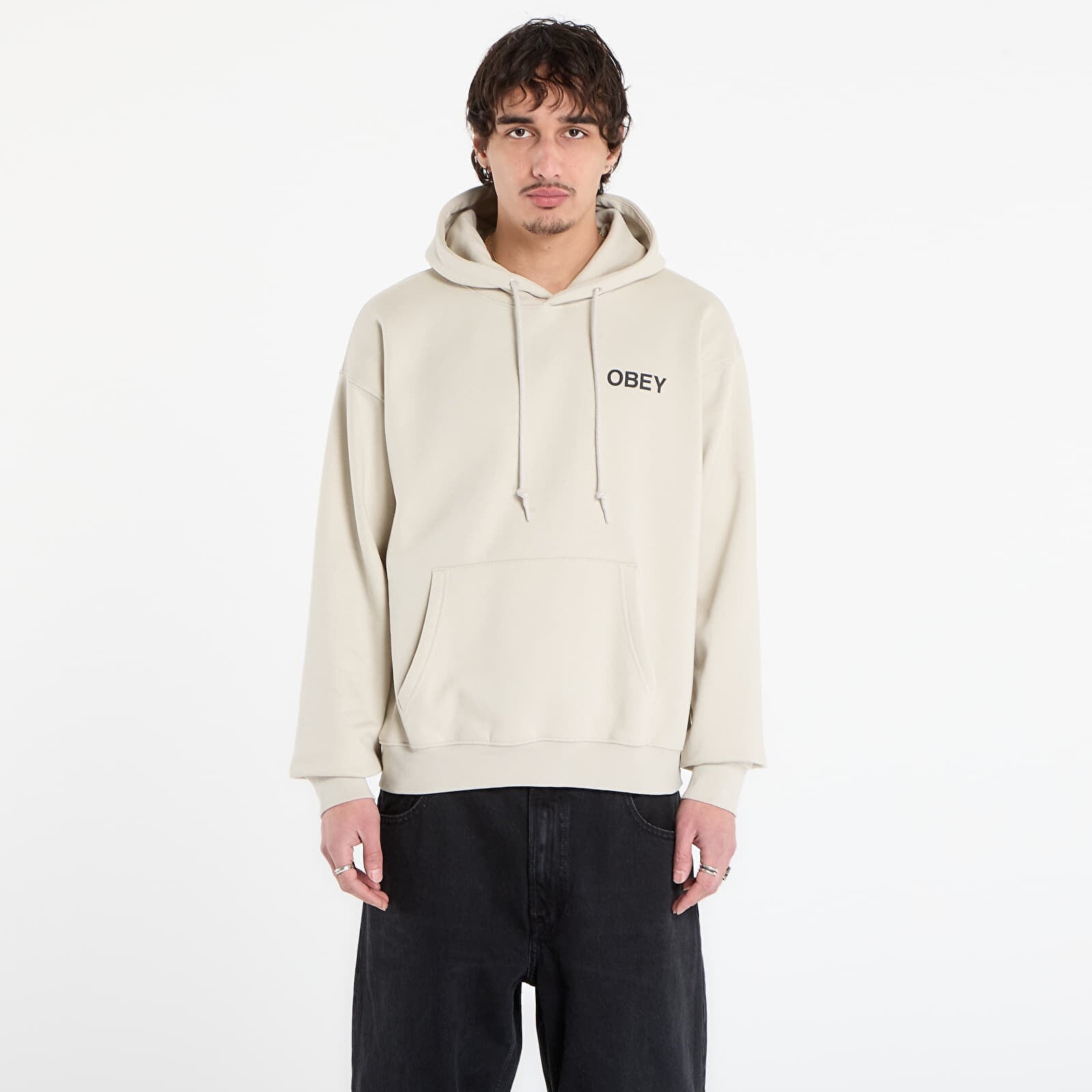 Sweatshirt OBEY Doberman Pullover Hood Moonstruck M