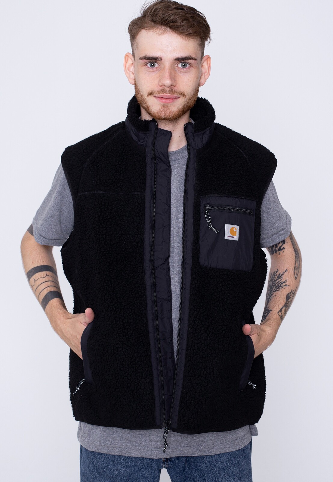 Carhartt WIP - Prentis Liner Black/Black - Vest - black - L - Shell: 100% Polyester; Lining: 100% Polyester