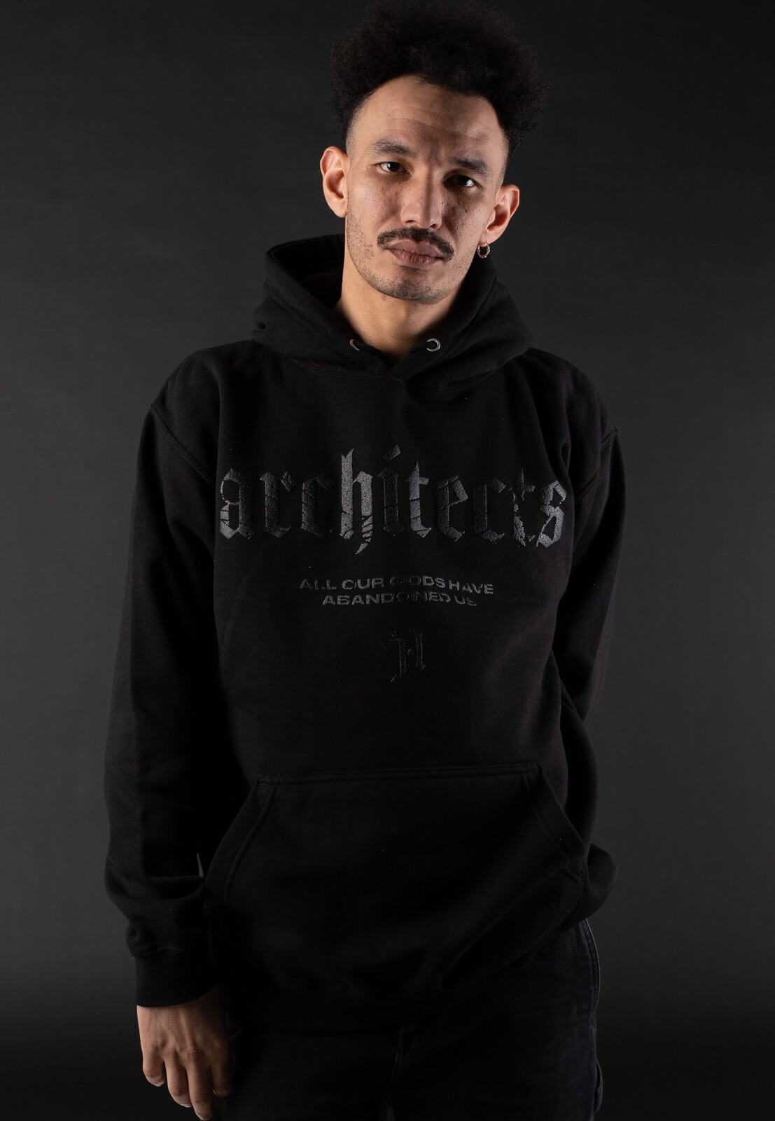 Architects - Deathwish Limited Black On Black - Hoodie - black - L - 80% Organic Cotton, 20% Polyester