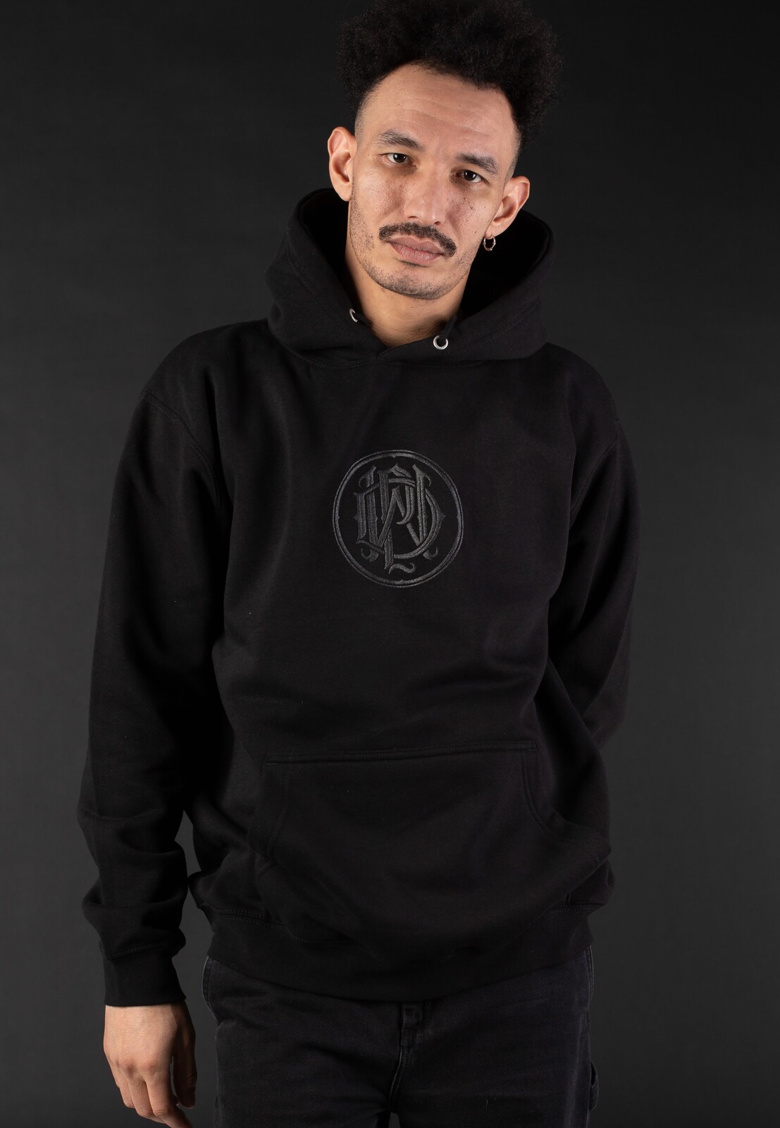 Parkway Drive - Logo Limited Black On Black - Hoodie - black - L - 80% Organic Cotton, 20% Polyester
