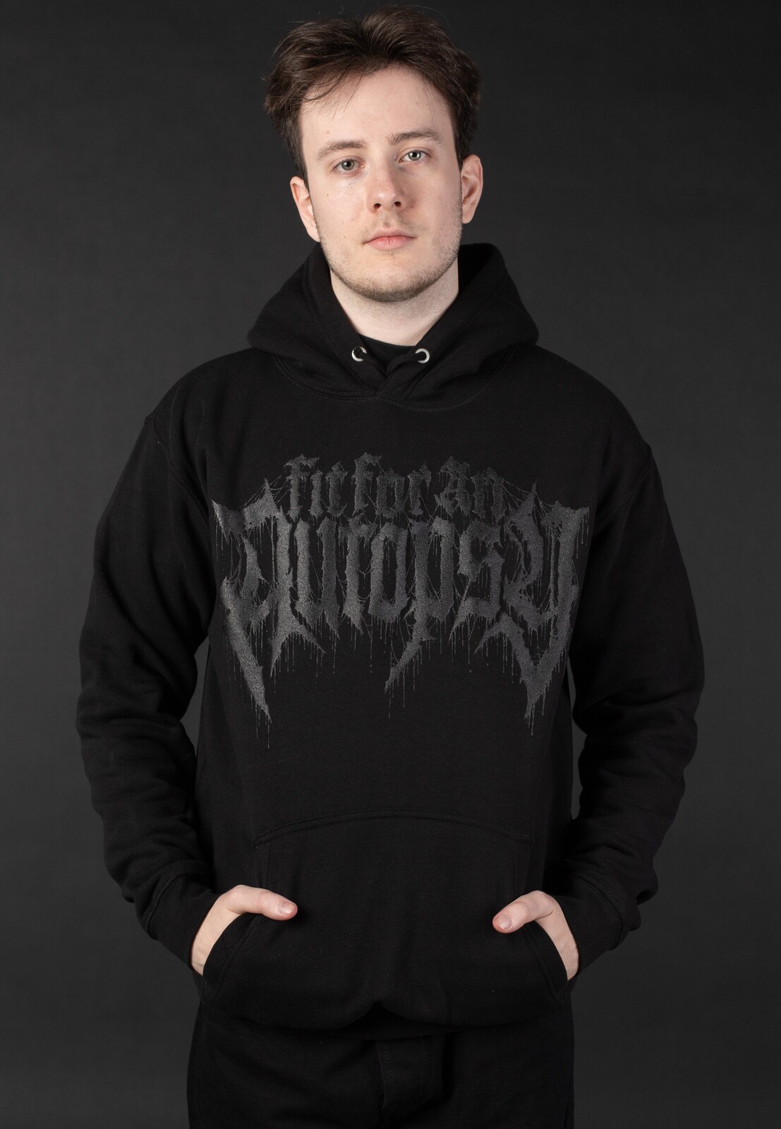 Fit For An Autopsy - ICFY Limited Black On Black - Hoodie - black - L - 80% Organic Cotton, 20% Polyester