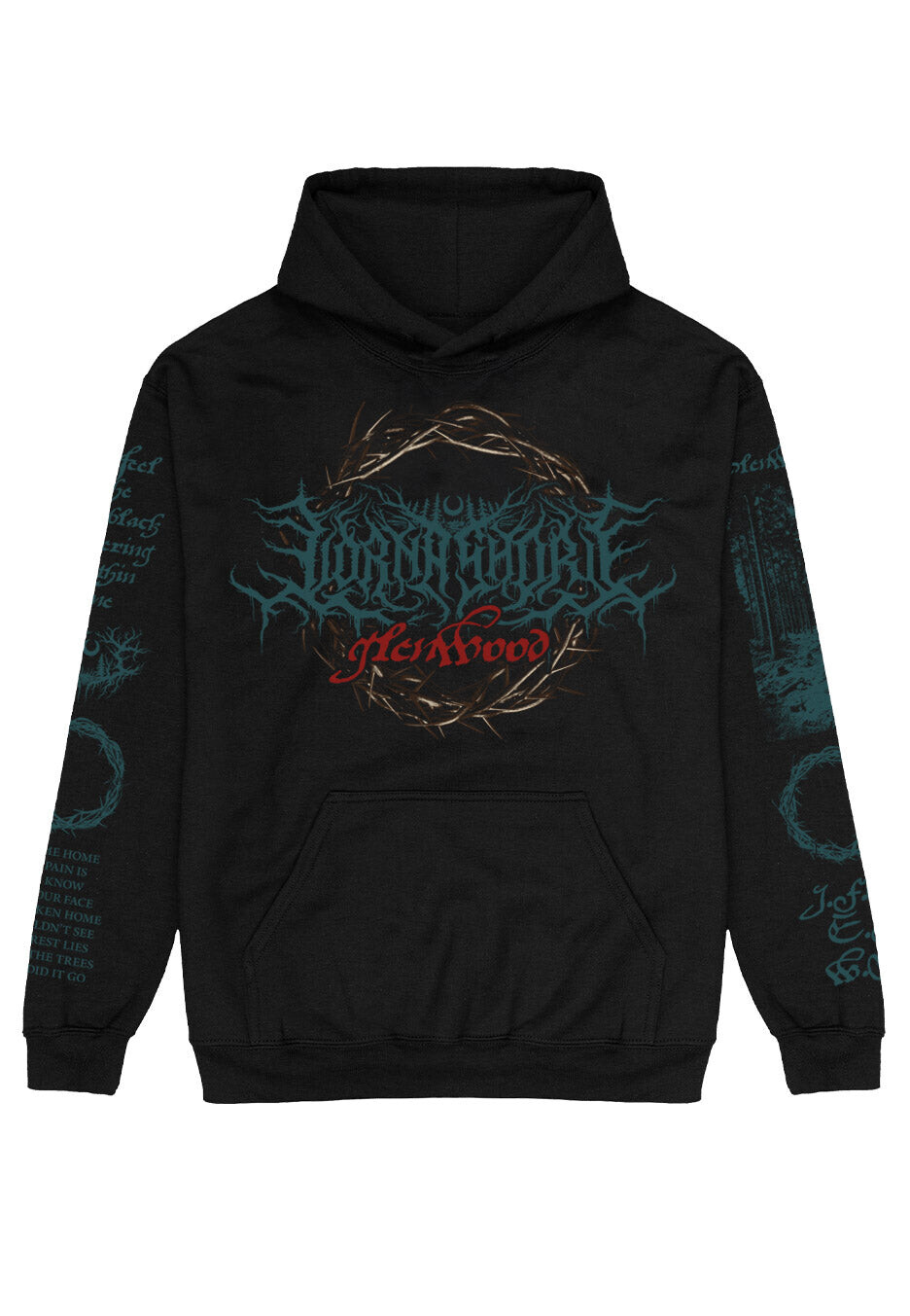 Lorna Shore - Glenwood - Hoodie - black - L - 50% Cotton, 50% Polyester,Sweat