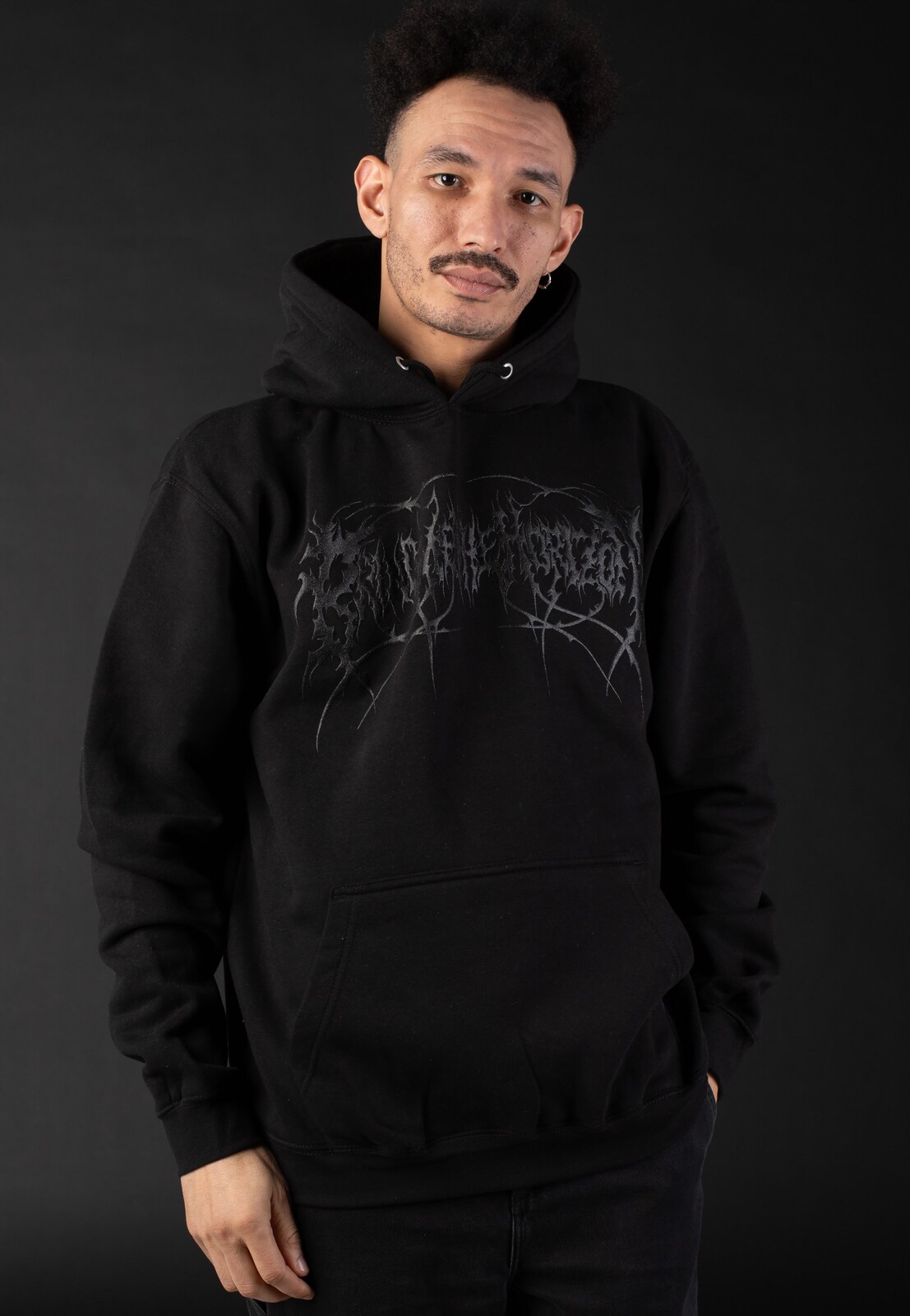 Bring Me The Horizon - Metal Hex Limited Black On Black - Hoodie - black - L - 80% Organic Cotton, 20% Polyester