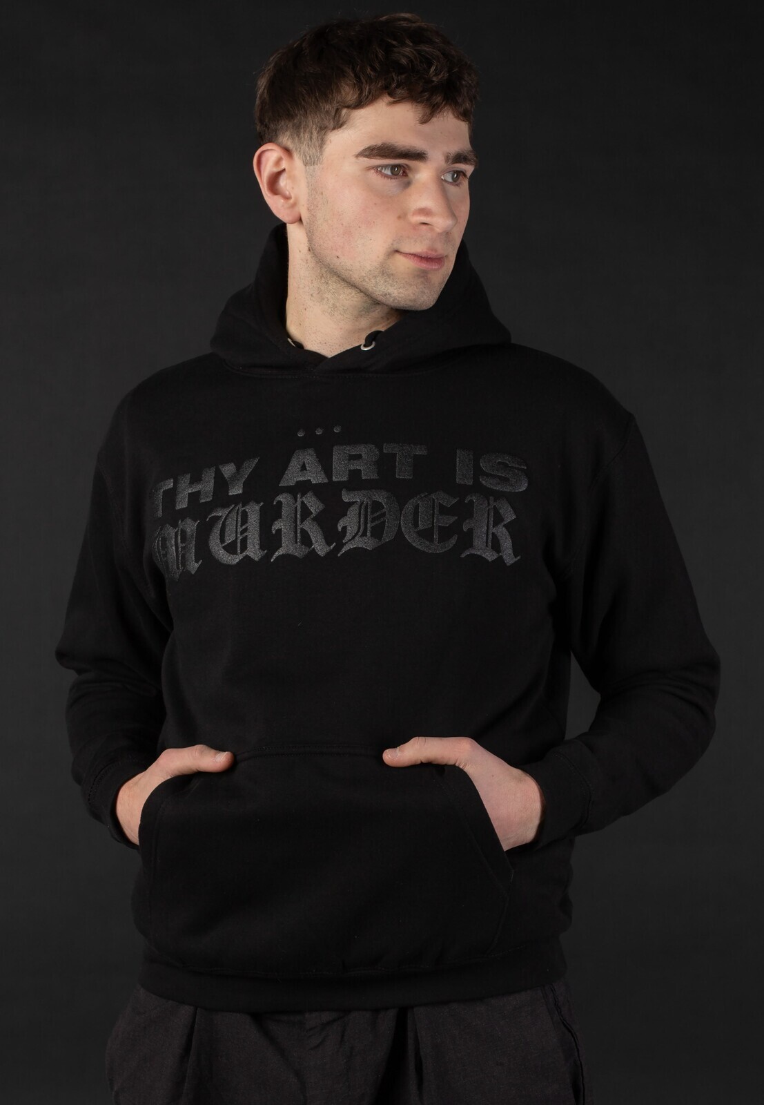Thy Art Is Murder - Prisoner of Earth Limited Black On Black - Hoodie - black - L - 80% Organic Cotton, 20% Polyester