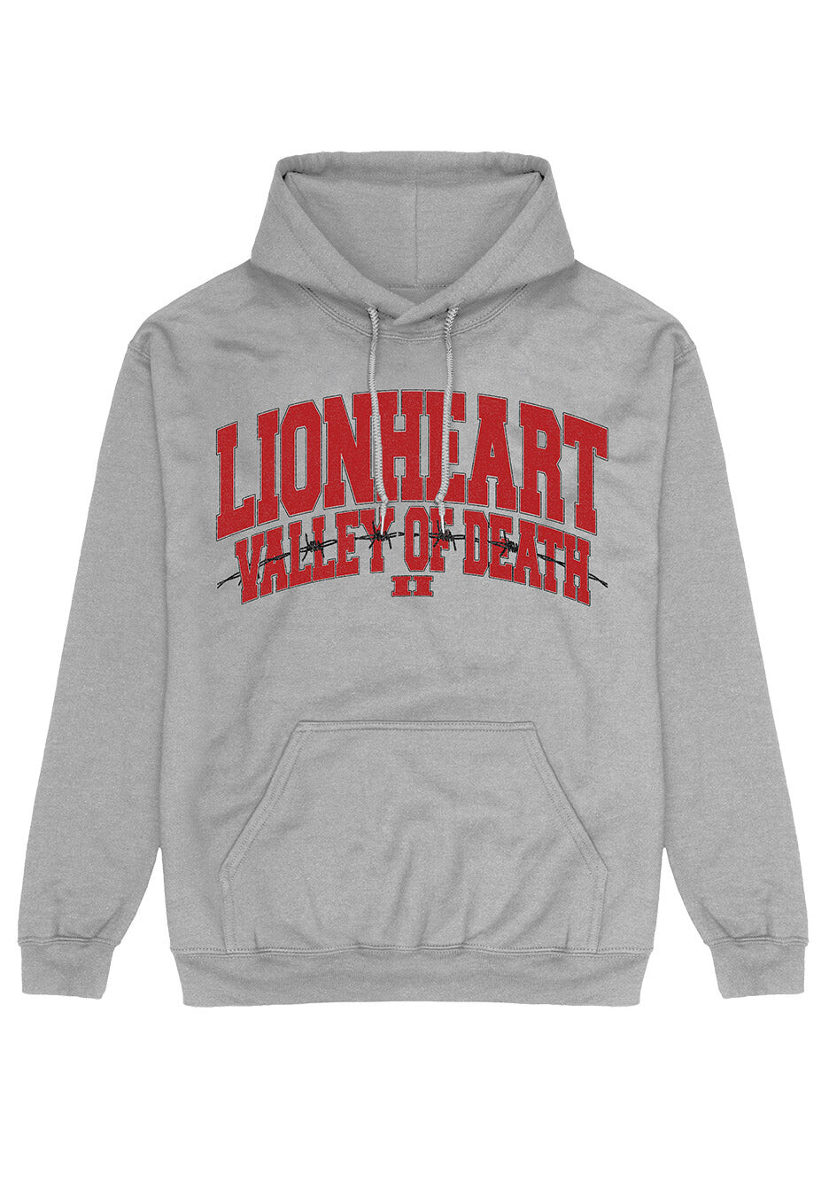 Lionheart - Collegiate Valley Of Death II Sportsgrey - Hoodie - grey - L - 50% Cotton, 50% Polyester
