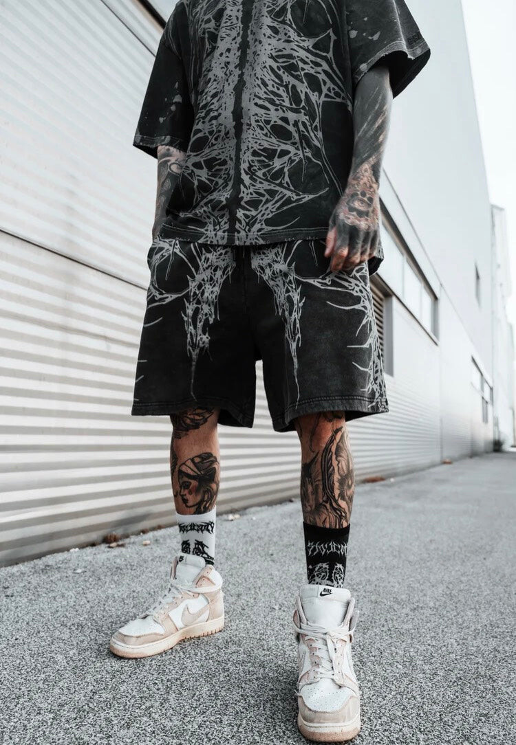 Stay Cold Apparel - Emperor Of Radiance 3.0 Dark Edition Black - Shorts - black - M - 100% Cotton,Sweat