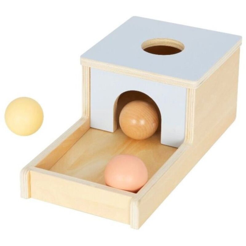eliNeli Wooden Box With Balls activity toy wooden 1 pc