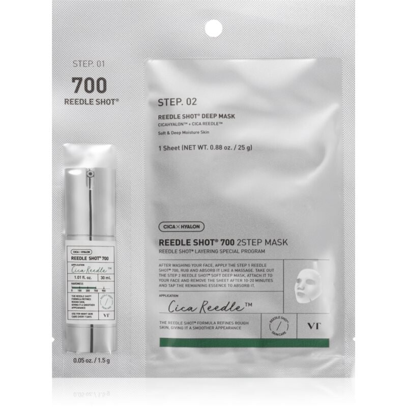 VT Cosmetics Reedle Shot 700 2-Step Mask intense repair mask for two-phase skin treatment 26.5 g