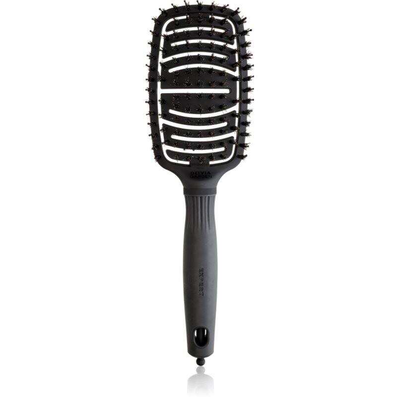 Olivia Garden Care Flex Board & Nylon Black flat brush for hair 1 pc