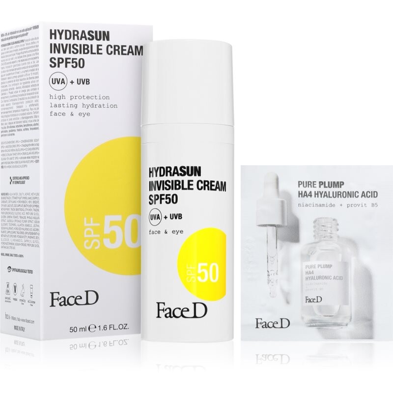 Face D Hydrasun facial sunscreen SPF 50 50 ml