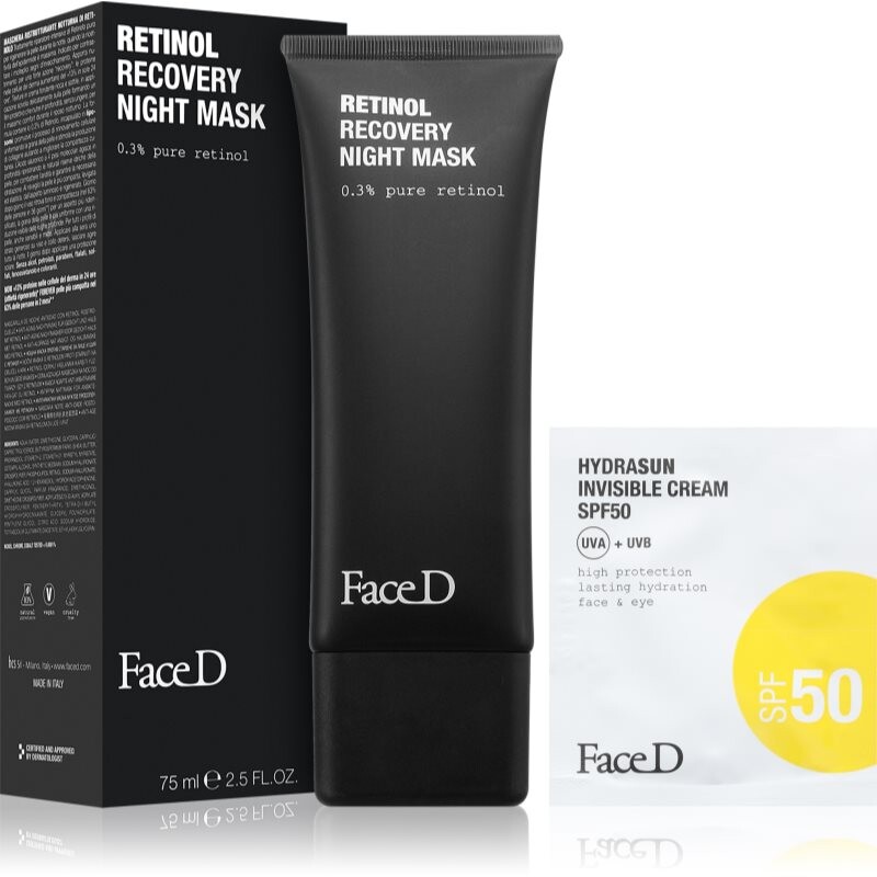 Face D Retinol Recovery Night Mask night regenerating mask with retinol 75 ml
