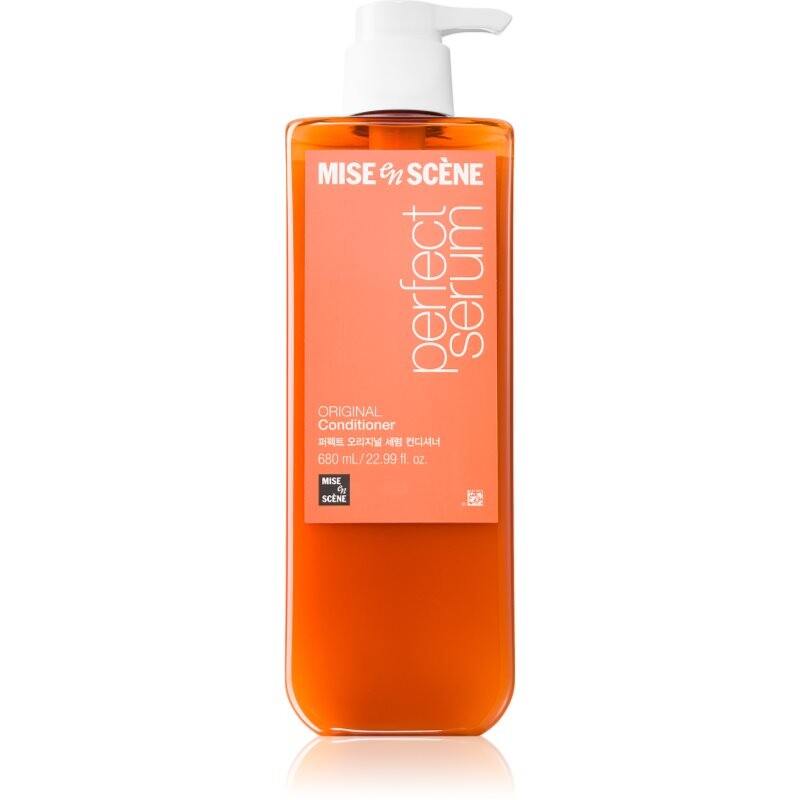 mise en scene Perfect Serum Original Conditioner restoring conditioner for shiny and soft hair 680 ml