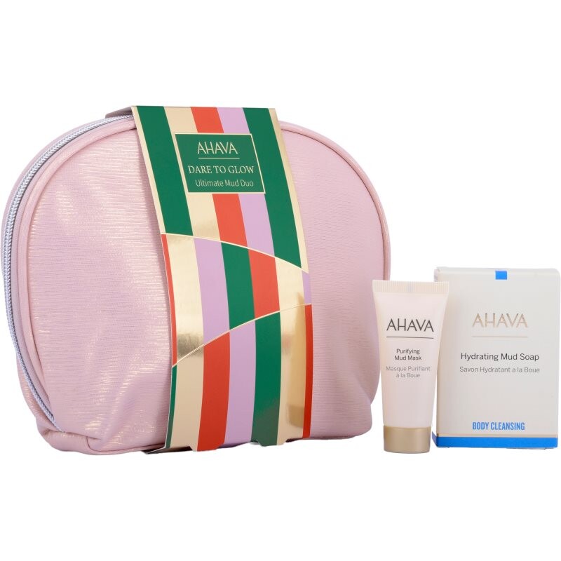AHAVA Dare to Glow Ultimate Mud Duo gift set for body and face