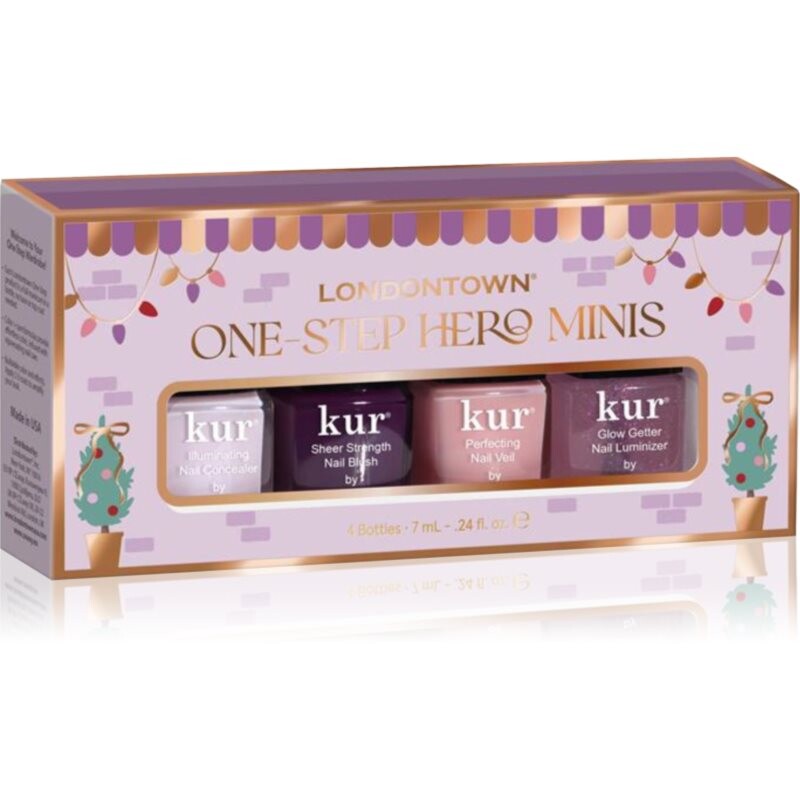 LONDONTOWN Kur One Step Hero Minis nail polish set mini