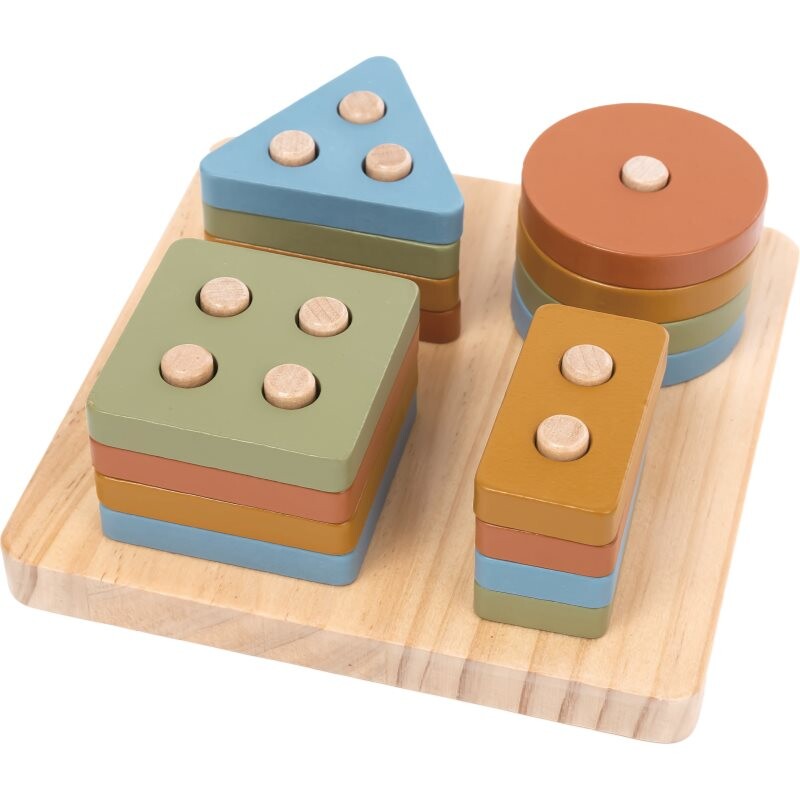 2Kids Toys Colourful Shape Sorter activity puzzle toy 12m+ 17 pc