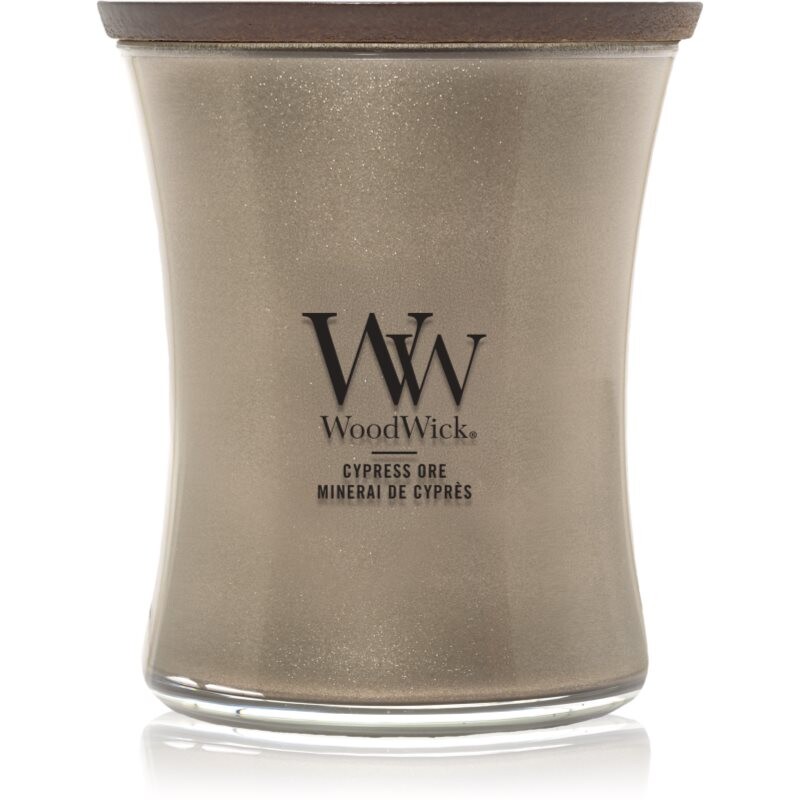 Woodwick Precious Metals Cypress Ore scented candle 275 g