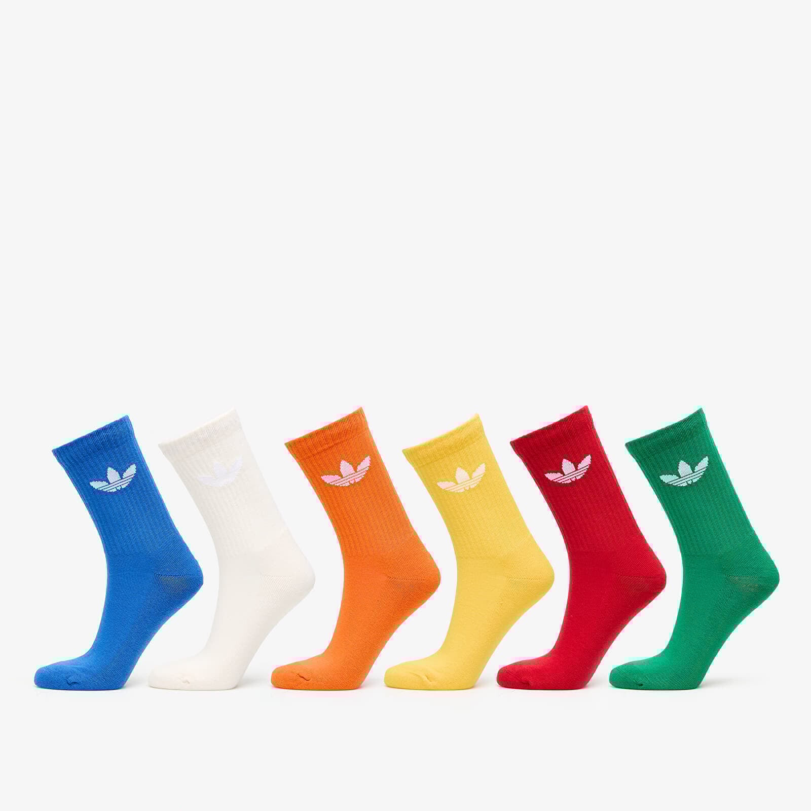 adidas Trefoil Cushion Crew Sock 6-Pack Multicolor S