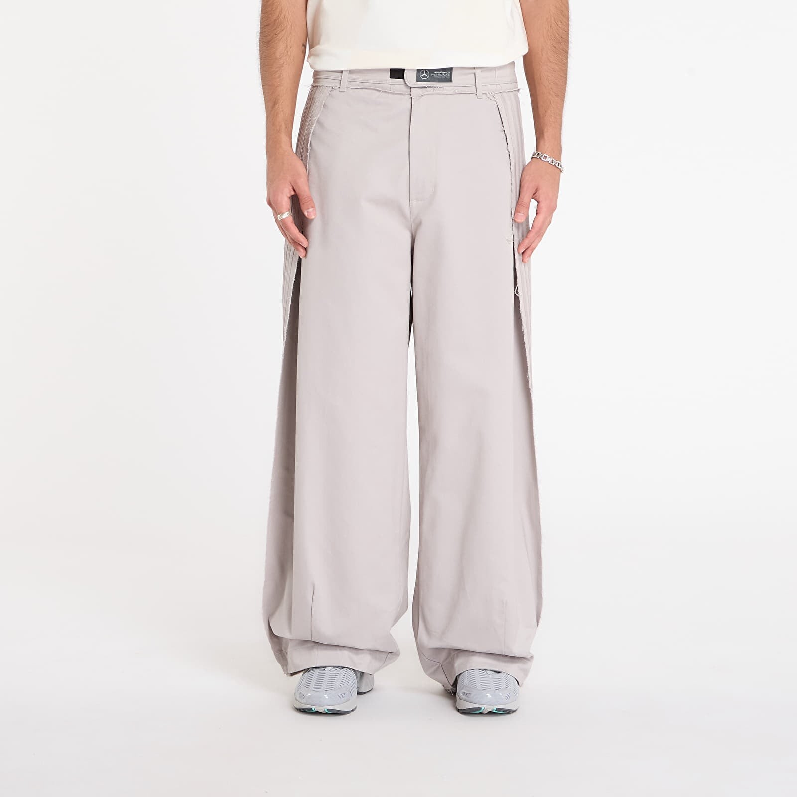 Pants adidas x Bad Bunny x Mercedes - AMG Petronas Formula One Team Race Pants UNISEX Clear Granite M