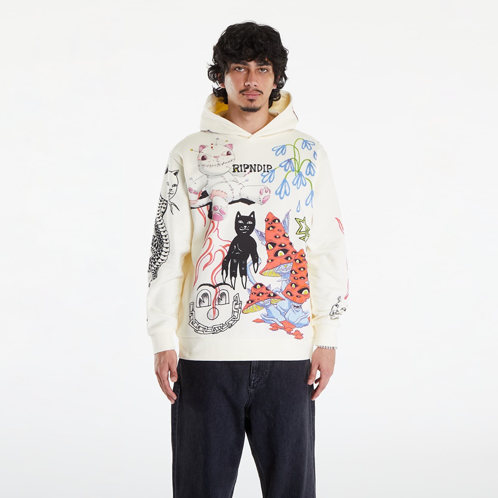 Sweatshirt RIPNDIP Travis Hoodie Off White M