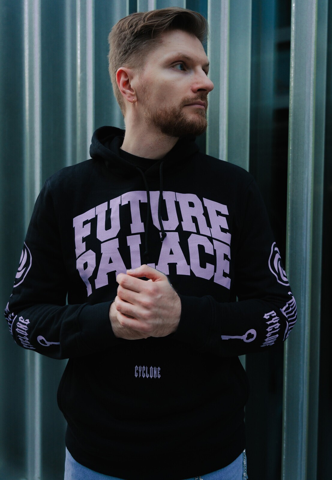 Future Palace - College - Hoodie - black - L - 50% Cotton, 50% Polyester