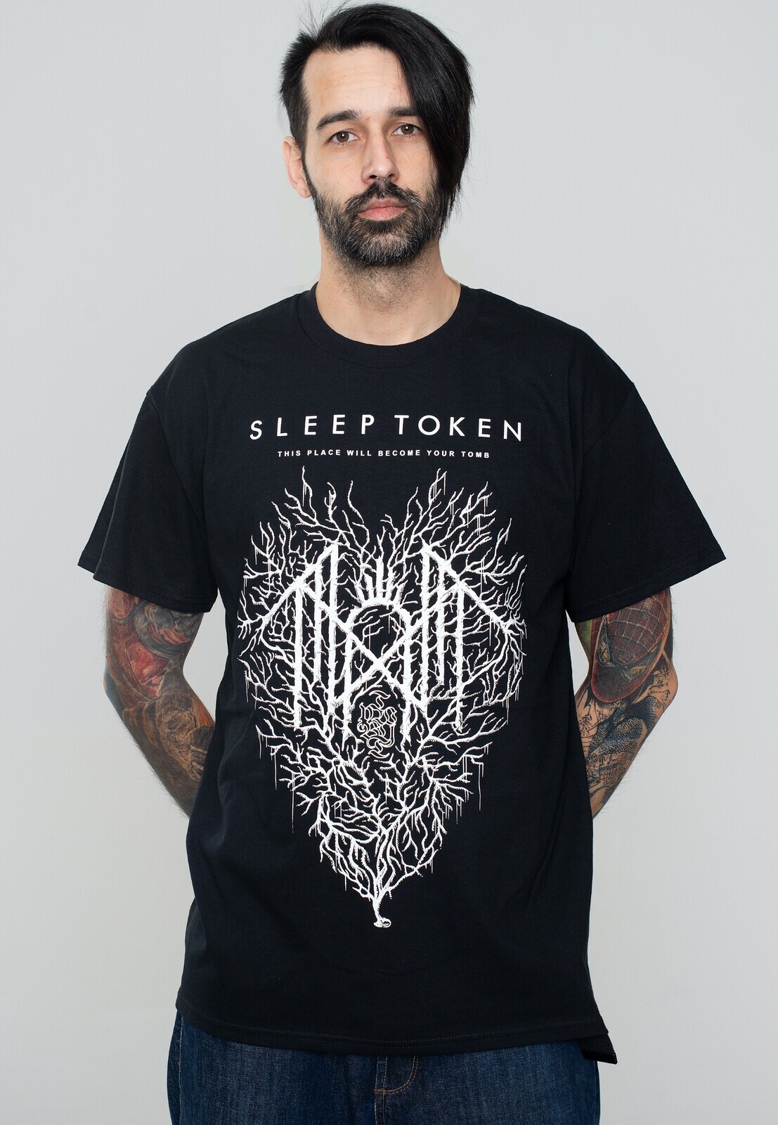 Sleep Token - Coral Heart - T-Shirt - black - XL - 100% Cotton,Jersey