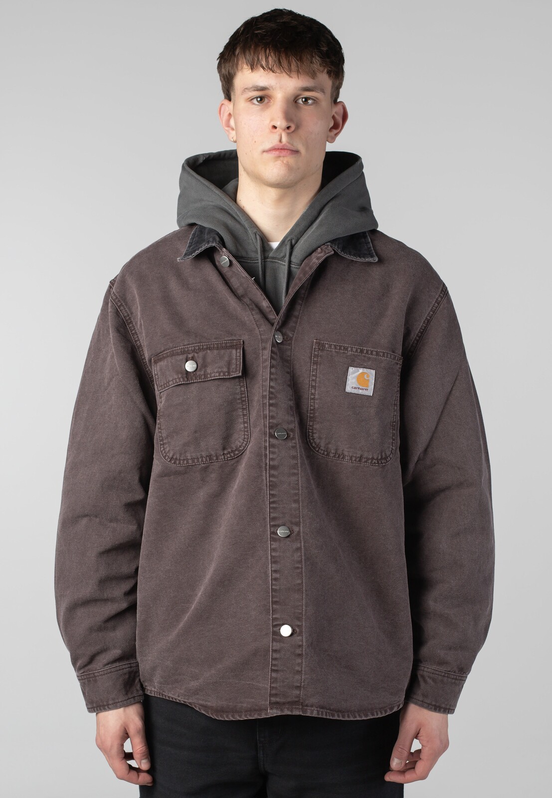 Carhartt WIP - Mitch Dusky Canvas Palisander/Black - Jacket - blue - L - 100% Cotton