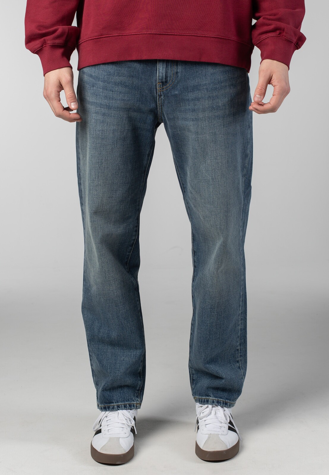 Carhartt WIP - Aaron Dark Used Wash Blue - Jeans - blue - W28 - 100% Cotton,Denim
