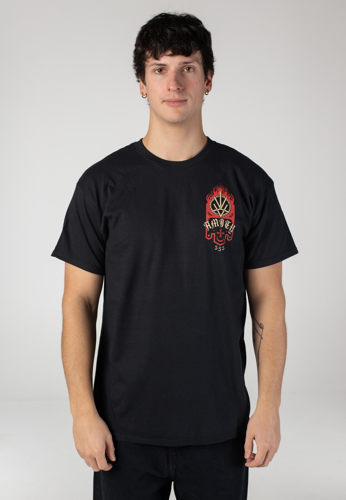 The Amity Affliction - Flag - T-Shirt - black - L - 100% Cotton,Jersey