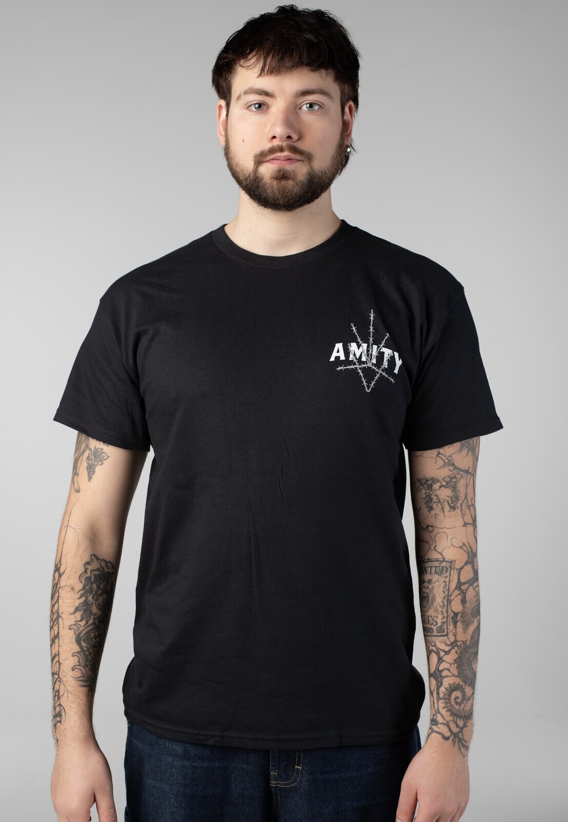 The Amity Affliction - Barbed Wire - T-Shirt - black - L - 100% Cotton,Jersey