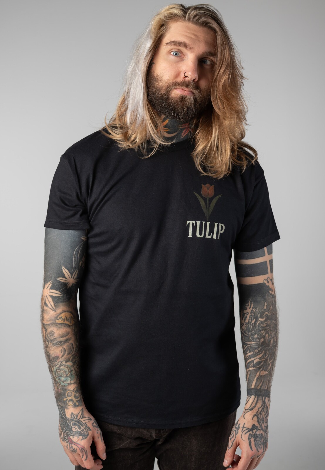 Tulip - Skull - T-Shirt - black - L - 100% Cotton,Jersey
