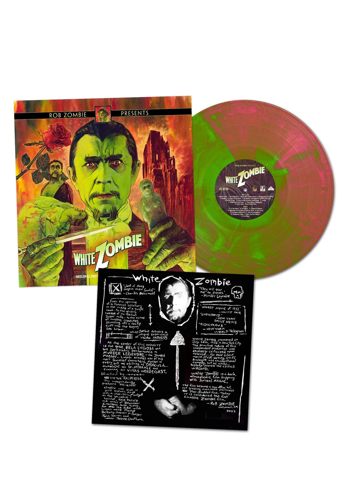 Rob Zombie - White Zombie OST Ltd. Green/Pink - Colored Vinyl