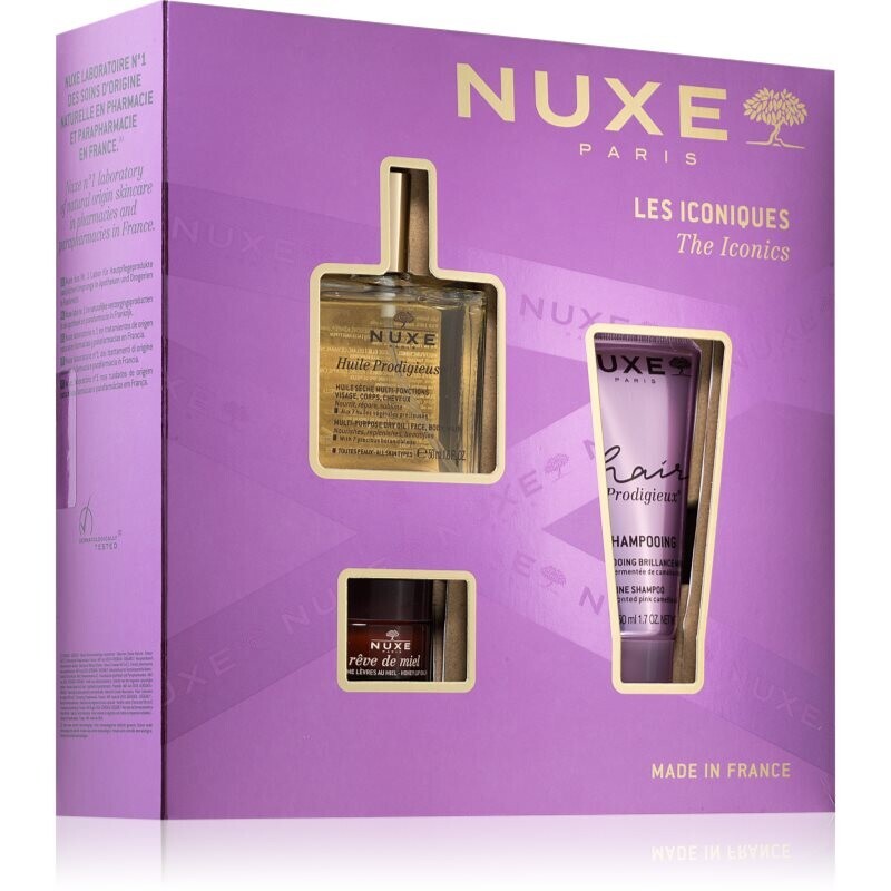 Nuxe The Iconics gift set for face, body and hair