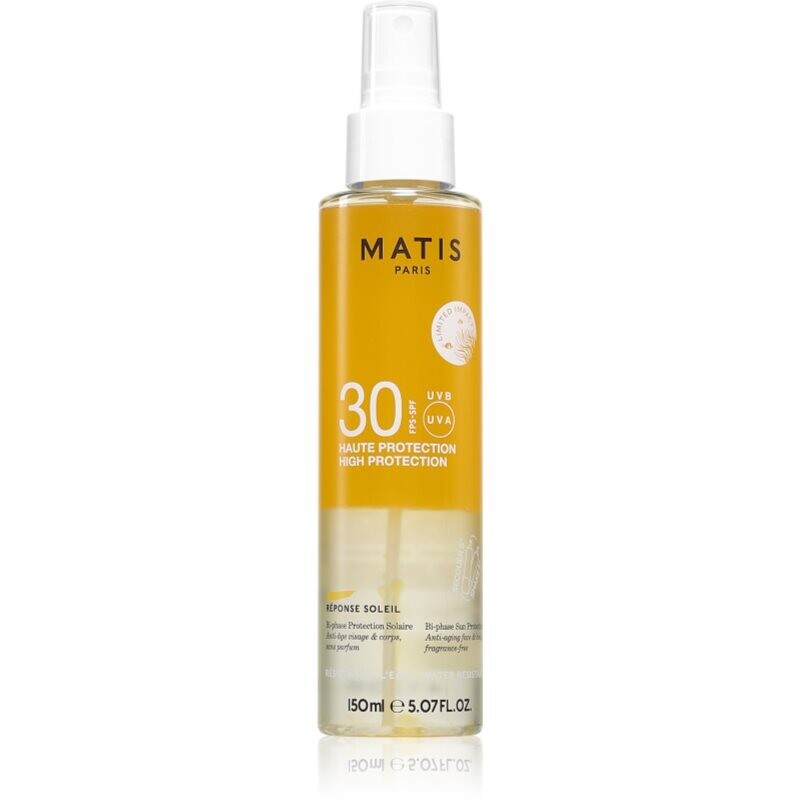 MATIS Paris Réponse Soleil Bi-phase Protection Solaire SPF30 dry oil for tanning SPF 30 150 ml