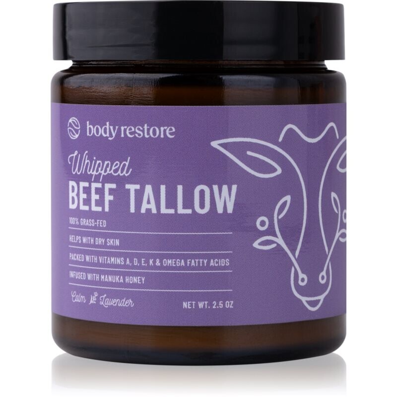 Body Restore Whipped Beef Tallow Balm Lavender nourishing body cream 73 ml